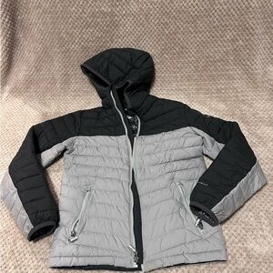 Columbia Omni-Heat Black and Gray Hooded Jacket